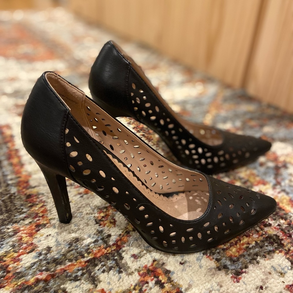 Restricted Heels with Cut Out Detail